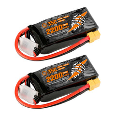 RCHackers 3S 2200mAh 11.1V 35C RC Lipo Battery with XT60 Plug RCHackers 3S 2200mAh 11.1V 35C RC Lipo Battery with XT60 Plug