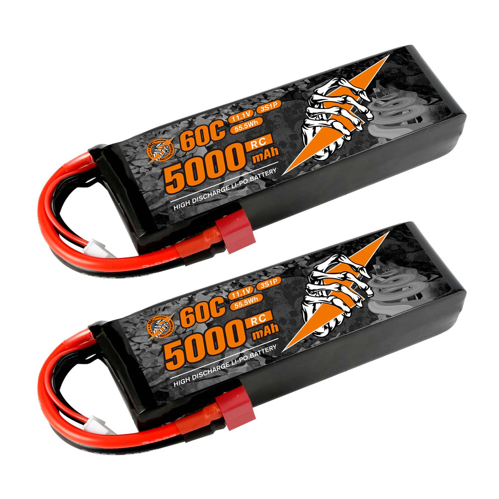 RCHackers 3S 5000mAh 11.1V 60C RC Lipo Battery with Deans & XT60